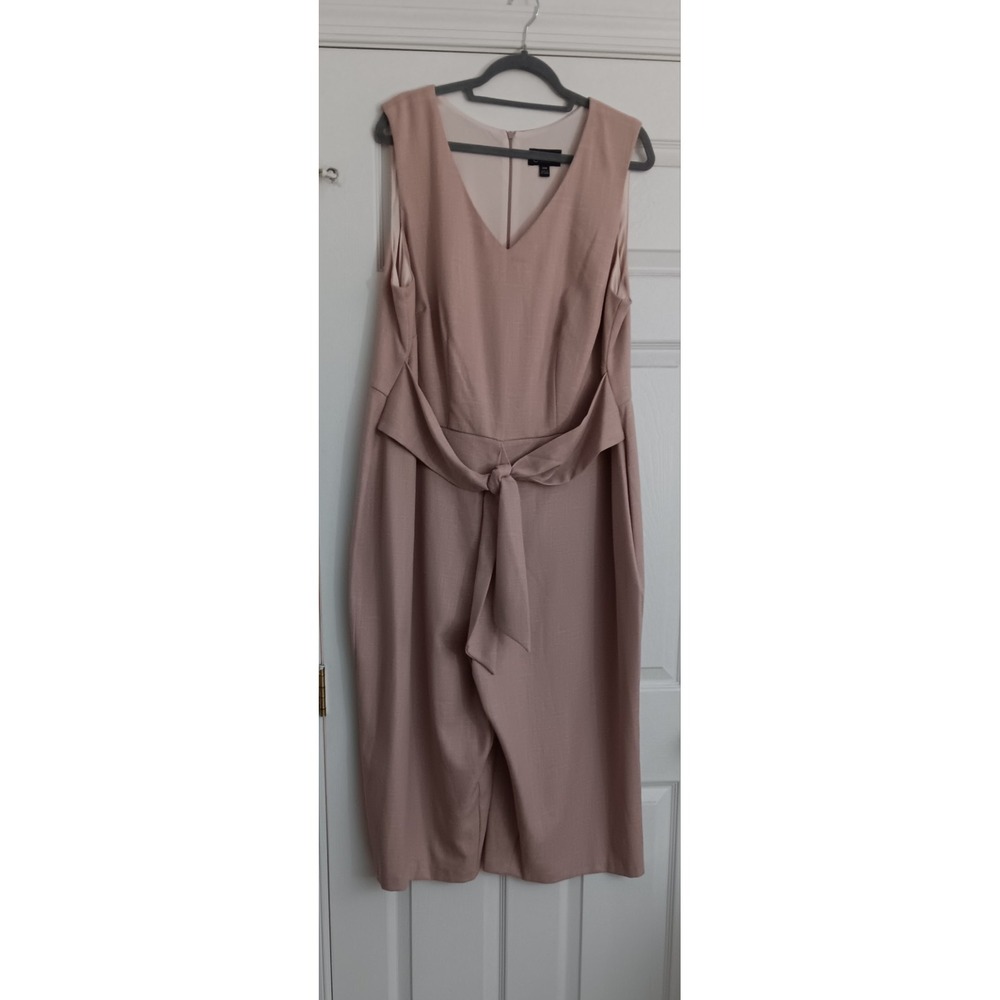 Connected Apparel Jumpsuit Women's‎ Size 20W Dusty Pink Cropped Zip Up Pre-owned